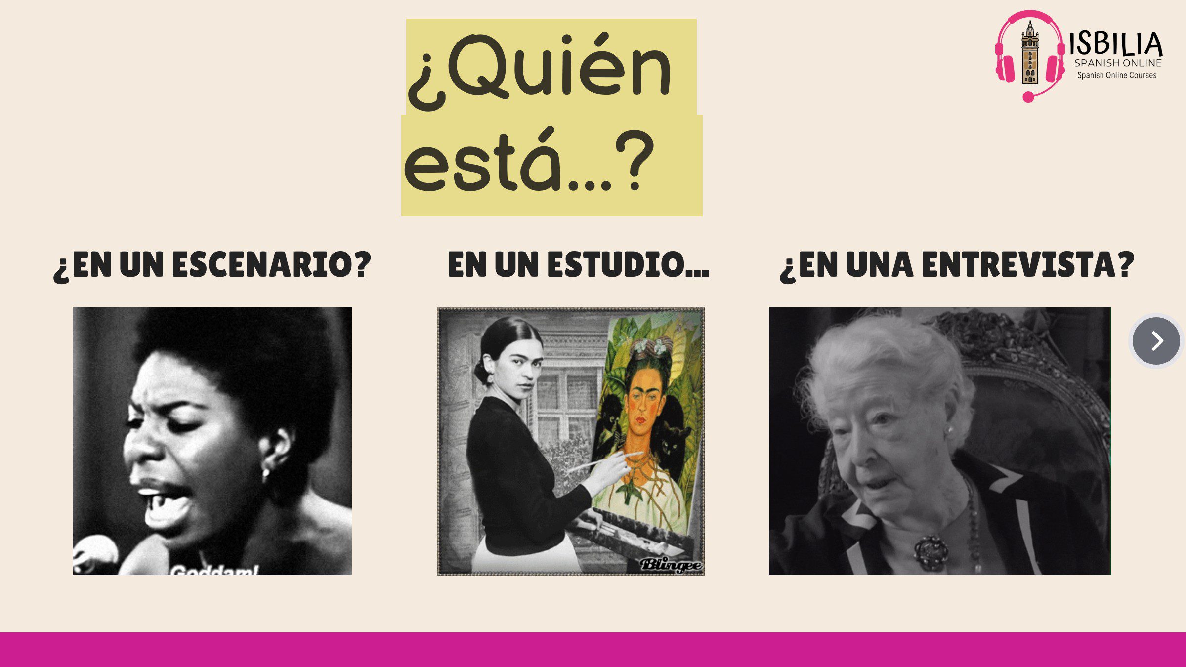 Verbo estar quién es quién